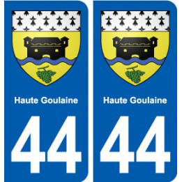 44 Haute-Goulaine blason ville autocollant plaque stickers