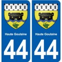 44 Haute Goulaine coat of arms, city sticker, plate sticker