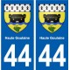 44 Haute-Goulaine blason ville autocollant plaque stickers