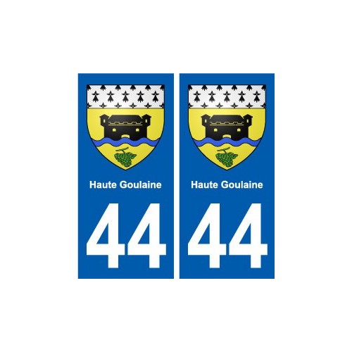 44 Haute-Goulaine blason ville autocollant plaque stickers