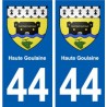 44 Haute Goulaine coat of arms, city sticker, plate sticker