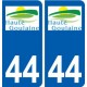 44 Haute-Goulaine logo ville autocollant plaque stickers