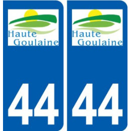 44 Haute-Goulaine logo ville autocollant plaque stickers