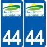 44 Haute-Goulaine logo ville autocollant plaque stickers