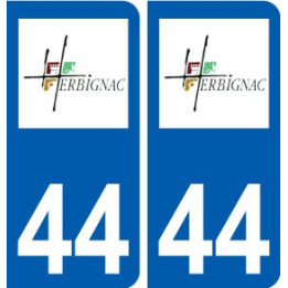 44 Herbignac logo ville autocollant plaque stickers