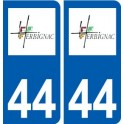 44 Herbignac logo ville autocollant plaque stickers