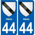 44 Héric blason ville autocollant plaque stickers