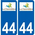 44 La Chevrolière logo ville autocollant plaque stickers