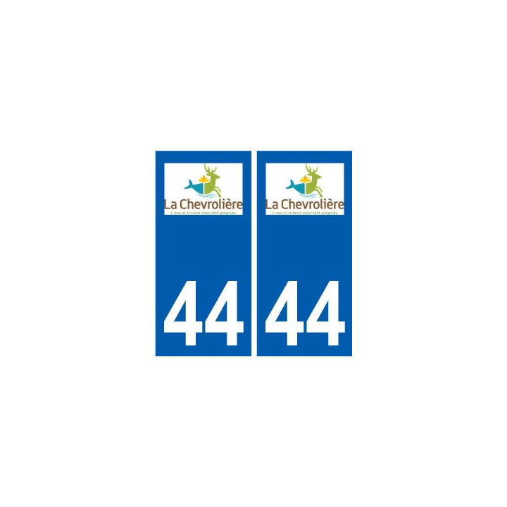 44 La Chevrolière logo ville autocollant plaque stickers