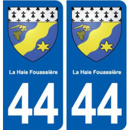 44 La Haie-Fouassière blason  ville autocollant plaque stickers