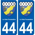 44 La Haie-Fouassière blason  ville autocollant plaque stickers