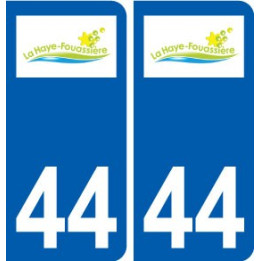 44 La Haie-Fouassière logo ville autocollant plaque stickers