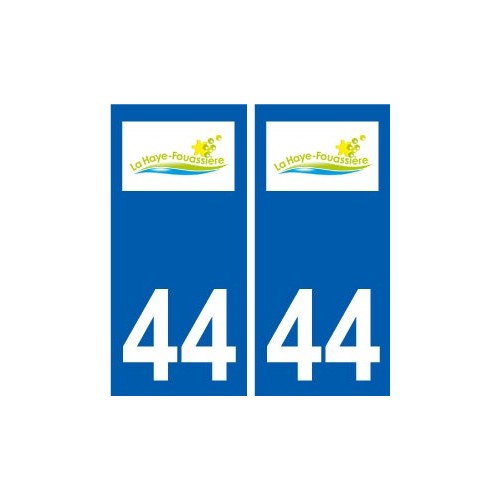 44 La Haie-Fouassière logo ville autocollant plaque stickers
