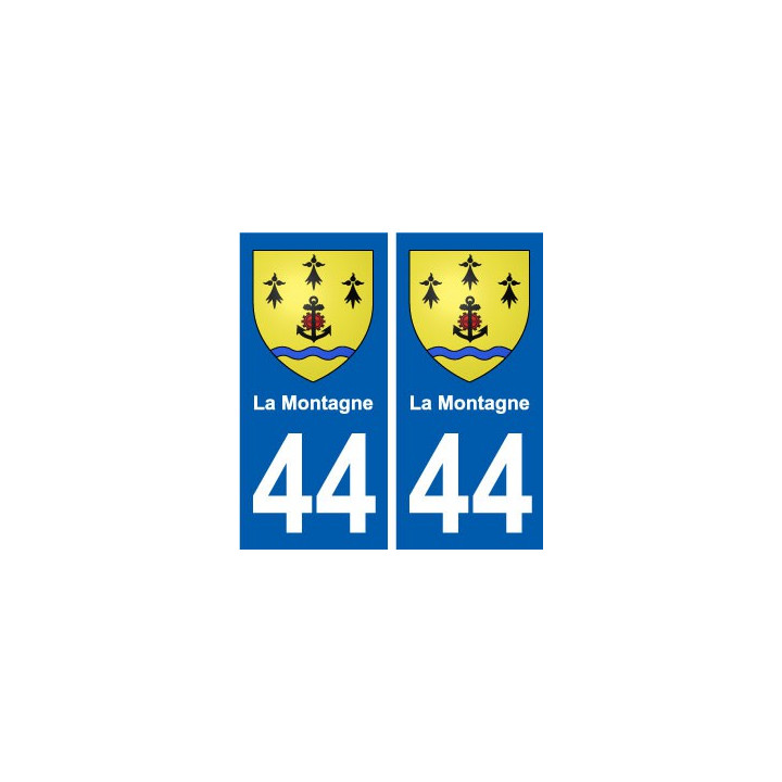 44 La Montagne blason  ville autocollant plaque stickers