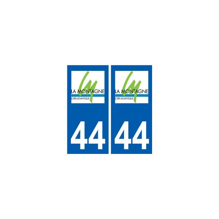 44 La Montagne logo ville autocollant plaque stickers