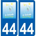 44 La Turballe logo ville autocollant plaque stickers