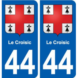 44 Le Croisic blason  ville autocollant plaque stickers