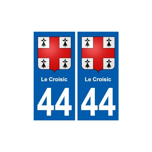 44 Le Croisic blason  ville autocollant plaque stickers