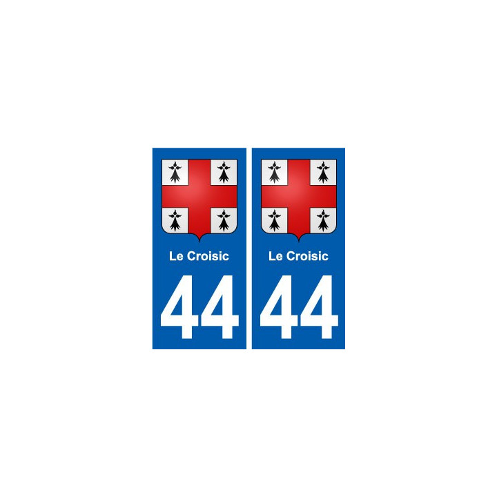 44 Le Croisic blason  ville autocollant plaque stickers