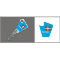 Etiqueta engomada de la Llave del País Vasco bandera adhesiva de la etiqueta engomada
