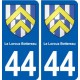 44 Le Loroux-Bottereau blason  ville autocollant plaque stickers