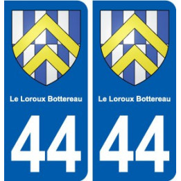 44 Le Loroux-Bottereau blason  ville autocollant plaque stickers