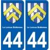 44 Le Loroux-Bottereau blason  ville autocollant plaque stickers