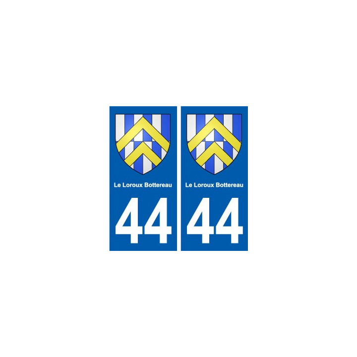 44 Le Loroux-Bottereau blason  ville autocollant plaque stickers