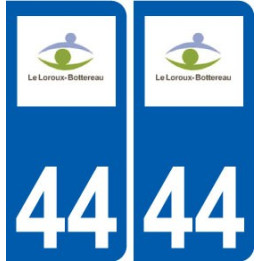 44 Le Loroux-Bottereau logo ville autocollant plaque stickers