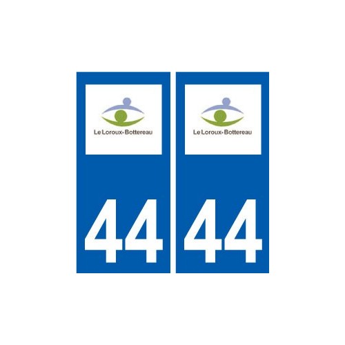 44 Le Loroux-Bottereau logo ville autocollant plaque stickers