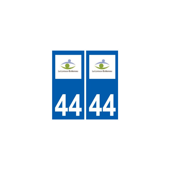 44 Le Loroux-Bottereau logo ville autocollant plaque stickers