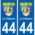 44 Le Pellerin blason  ville autocollant plaque stickers