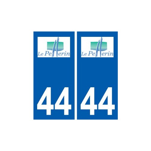 44 Le Pellerin logo ville autocollant plaque stickers
