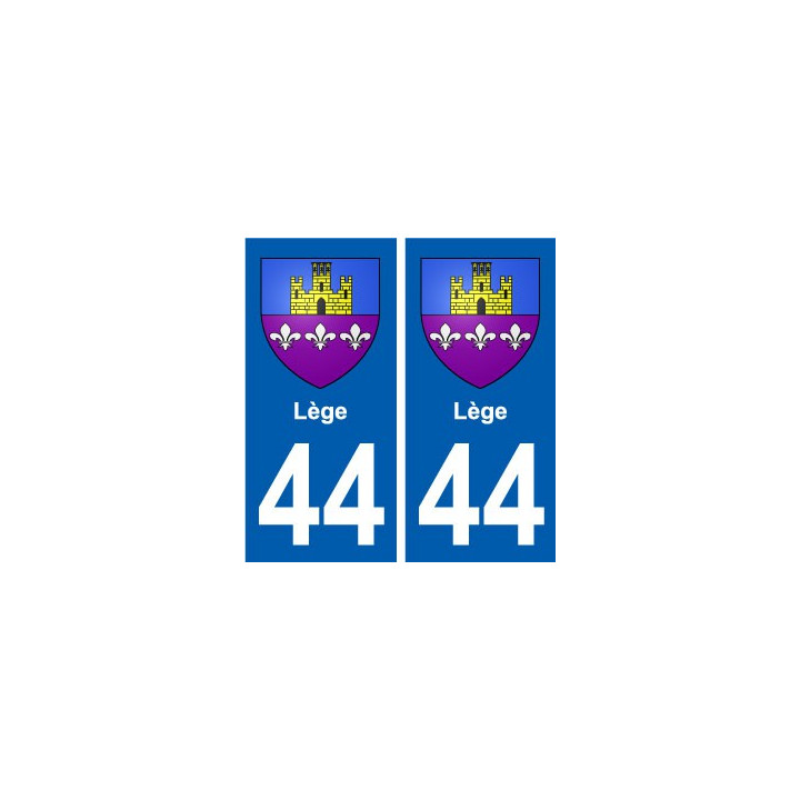 44 Lège blason  ville autocollant plaque stickers