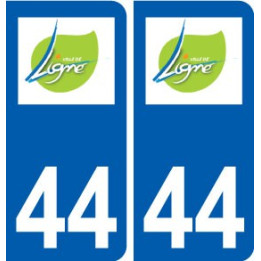 44 Ligné logo ville autocollant plaque stickers