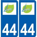 44 Ligné logo ville autocollant plaque stickers