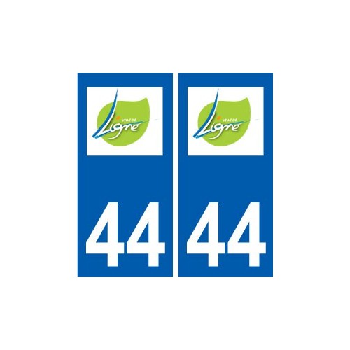 44 Ligné logo ville autocollant plaque stickers