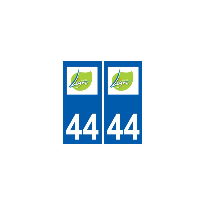 44 Ligné logo ville autocollant plaque stickers