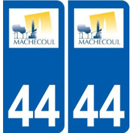 44 Machecoul logo ville autocollant plaque stickers