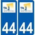 44 Machecoul logo ville autocollant plaque stickers