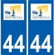 44 Machecoul logo ville autocollant plaque stickers