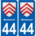 44 Machecoul blason ville autocollant plaque stickers