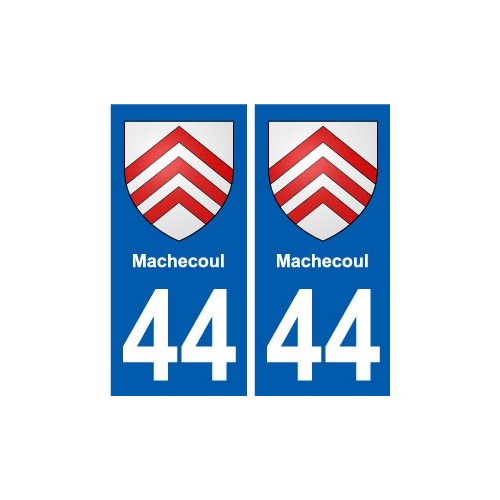 44 Machecoul blason ville autocollant plaque stickers