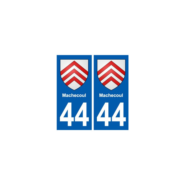 44 Machecoul blason ville autocollant plaque stickers