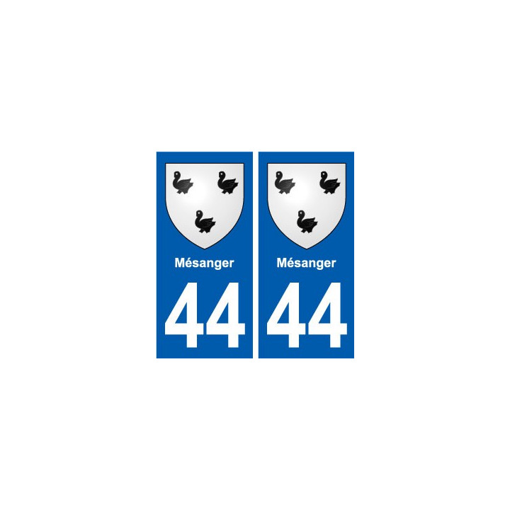 44 Mésanger blason ville autocollant plaque stickers