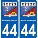 44 Montoir-de-Bretagne coat of arms, city sticker, plate sticker
