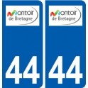 44 Montoir-de-Bretagne logo ville autocollant plaque stickers