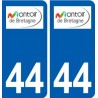 44 Montoir-de-Bretagne logo ville autocollant plaque stickers