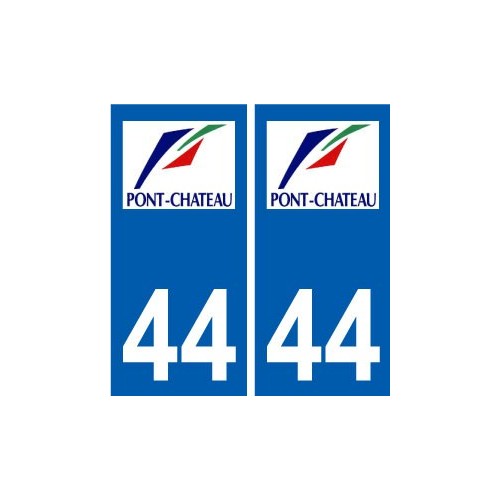 44 Pontchâteau logo ville autocollant plaque stickers