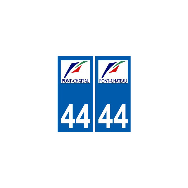 44 Pontchâteau logo ville autocollant plaque stickers